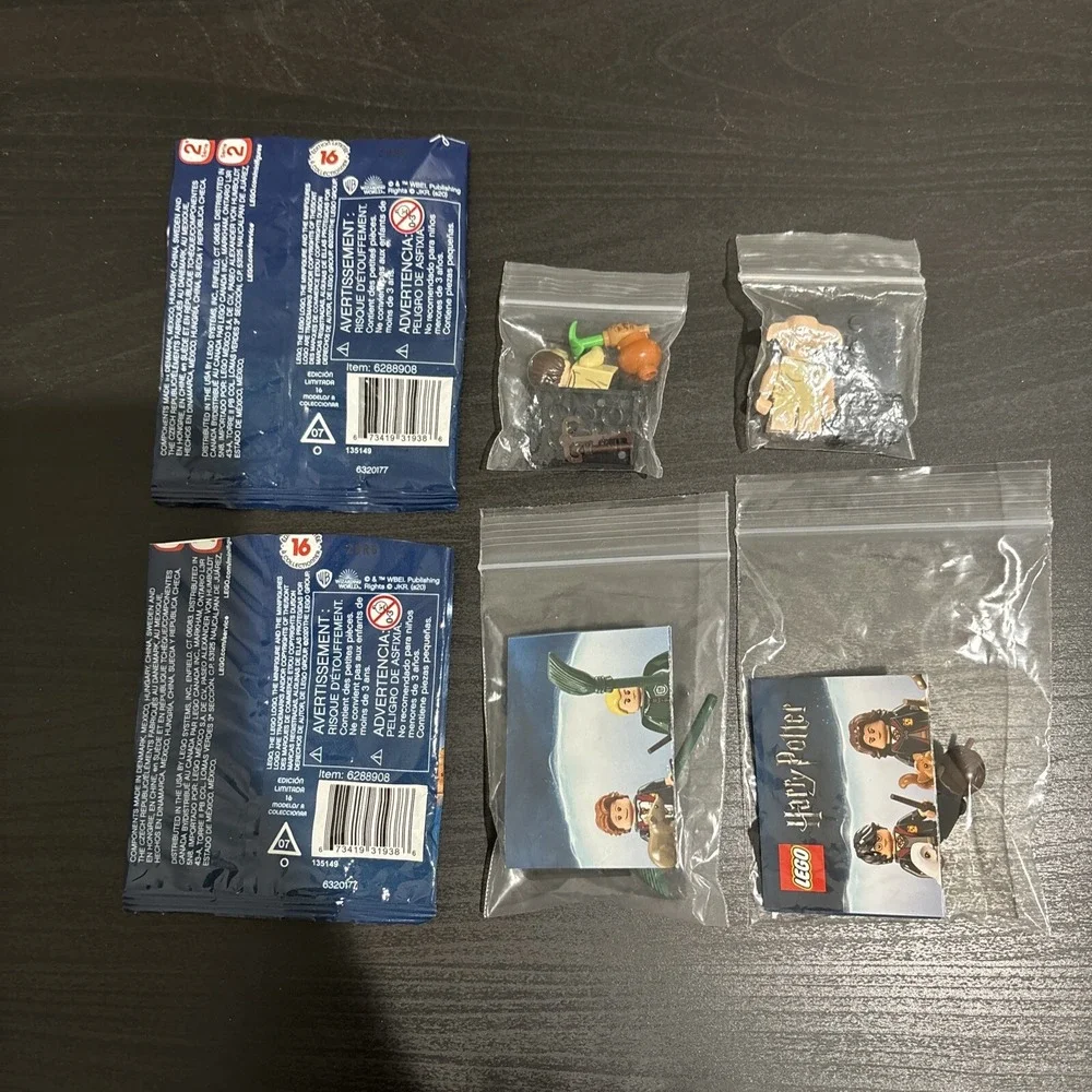 Lego Minifigures 6288908 Harry Potter Series 2 Lot of 4 Complete Pieces